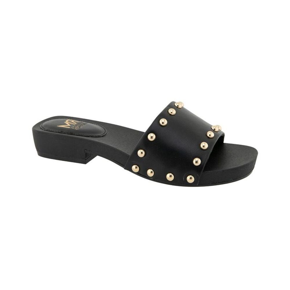 Rm Rebecca Minkoff Idonia Wood Heel Sandal, Black